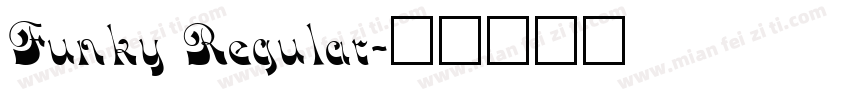 Funky Regular字体转换